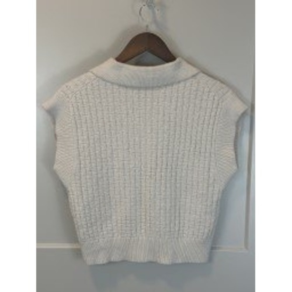 TRUTH by Republic Beige Textured Sweater Vest size XS - Picture 2 of 7
